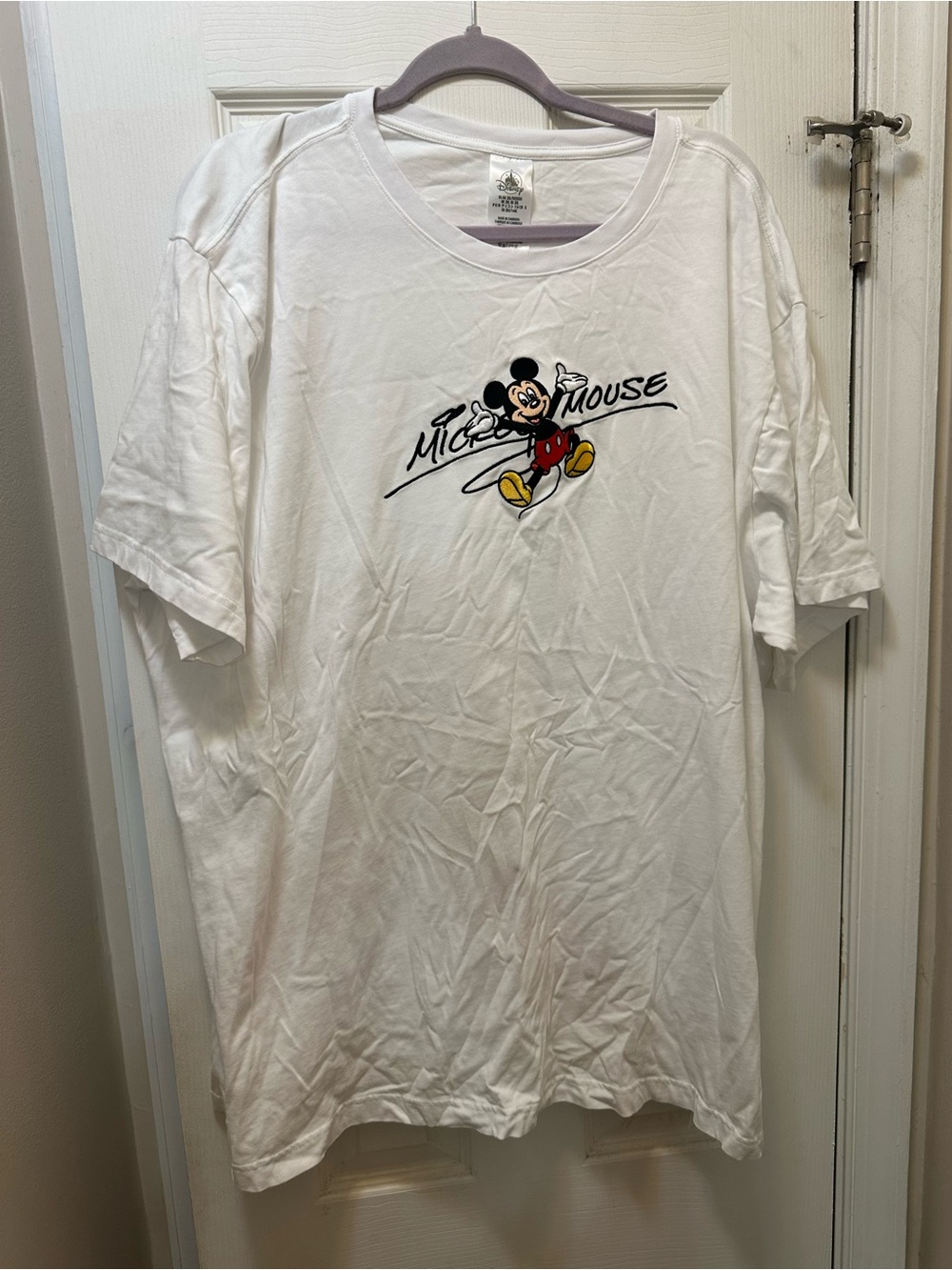 Disney Mickey Mouse White Graphic Tee - Classic Men's Shirt